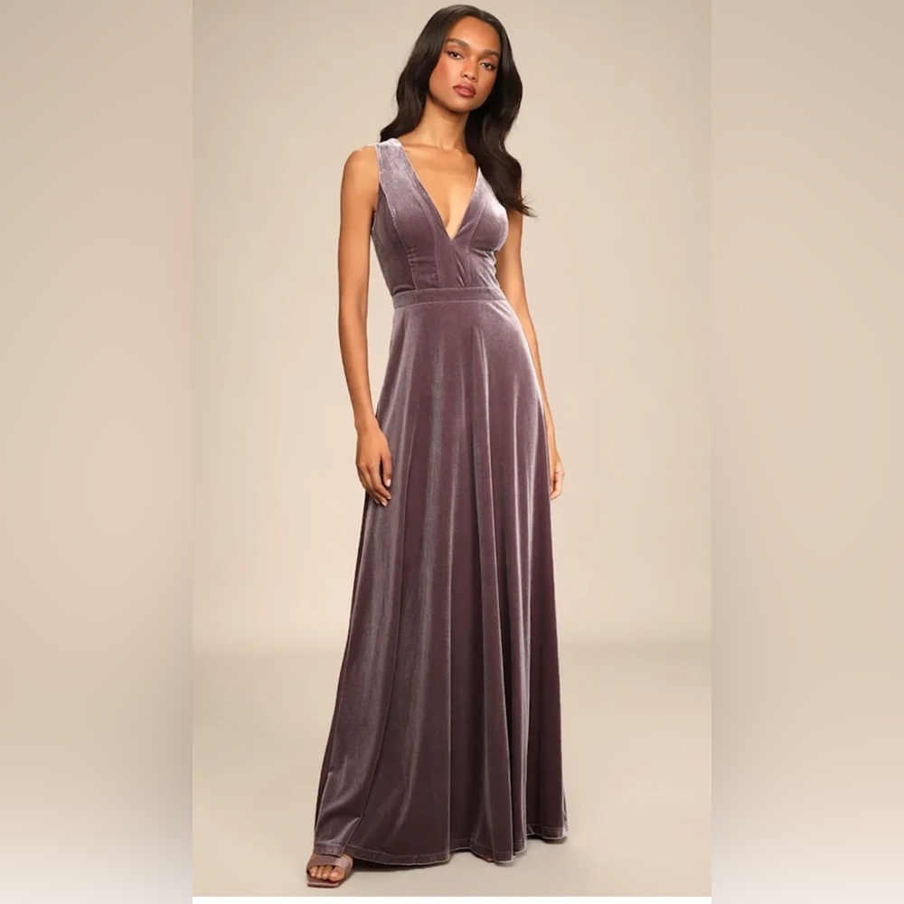 Lulu's Mauve Maxi Dress